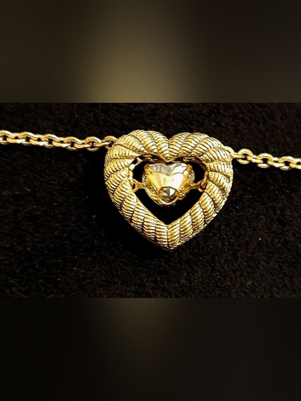 Judith Ripka Heart-shaped Twinkle Diamonique Pendant. Dancing Diamond. - Picture 7 of 14